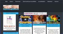 Desktop Screenshot of dormirmucho.com